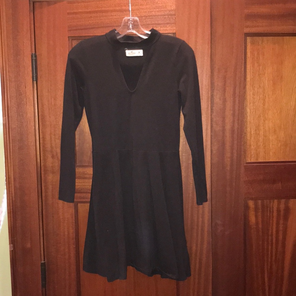NWOT Hollister long sleeve choker skater dress